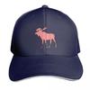 Red and White Moose Baseball Cap Golf Hat Unisex Party Hat Golf Wear New In Hat Womens Unisexs