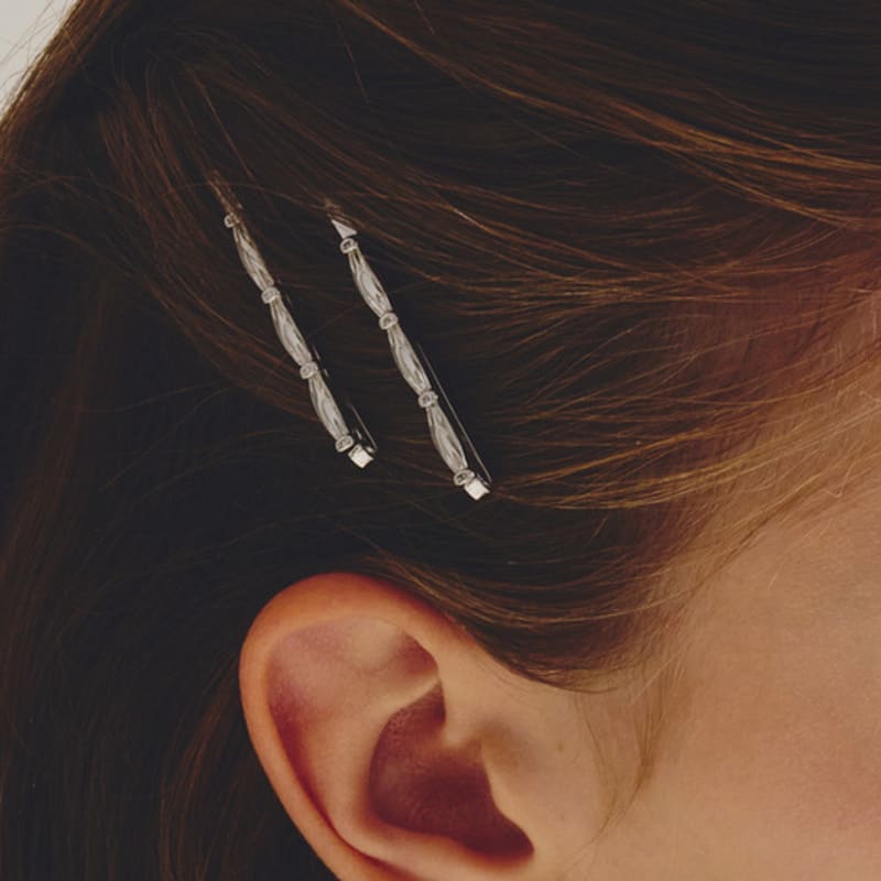 noonoo fingers Shirr Stone Hairpin