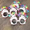 Óculos Vermelhos de Festa de Aniversário para Influenciadores - Decorações Divertidas de Bolo para Crianças