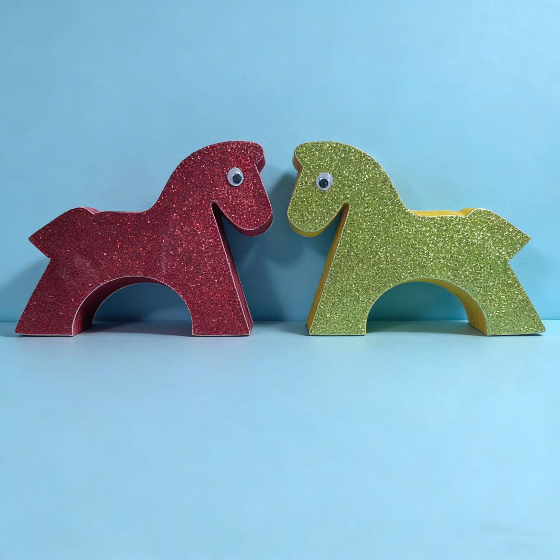 

Year of the Horse Paper Craft Ornament: Festive New Year Decoration for Living Rooms and Malls золотой