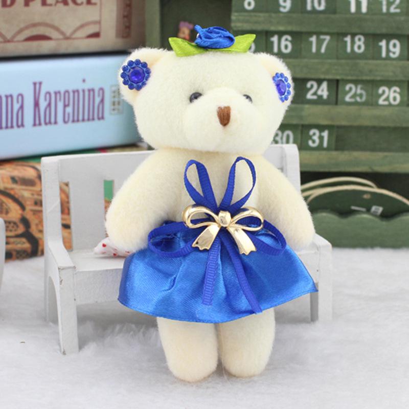 Diamond Bear Bouquet with Candy and Plush Doll Gift Set