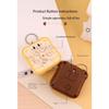 1PC Handheld Palm Cartoon Bread Whack-a-mole Game Console Electronic Luminous Toy Small Pendant Keychain