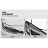 One Pair Black Carbon Fiber Headlights Eyebrow Eyelid Sticker For Bmw 3 Series