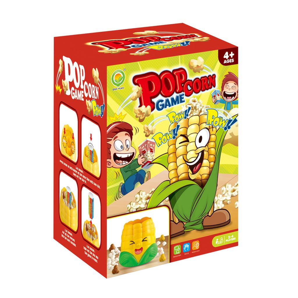 Dětské deskové hry pro rodinný večer, párty hry, Kdo má nejvíc popcornu, desková hra pro dospělé a děti 8-12 let, 2-4 hráči, sváteční párty hra