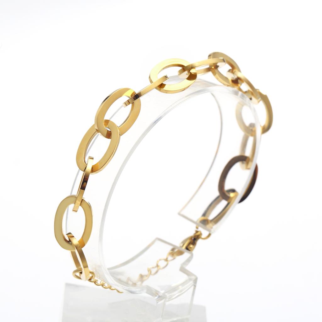 2022 New Arrivals Stainless Steel Bracelets Fashion Luxury 18k Gold Plated Jewelry Bracelet for Women