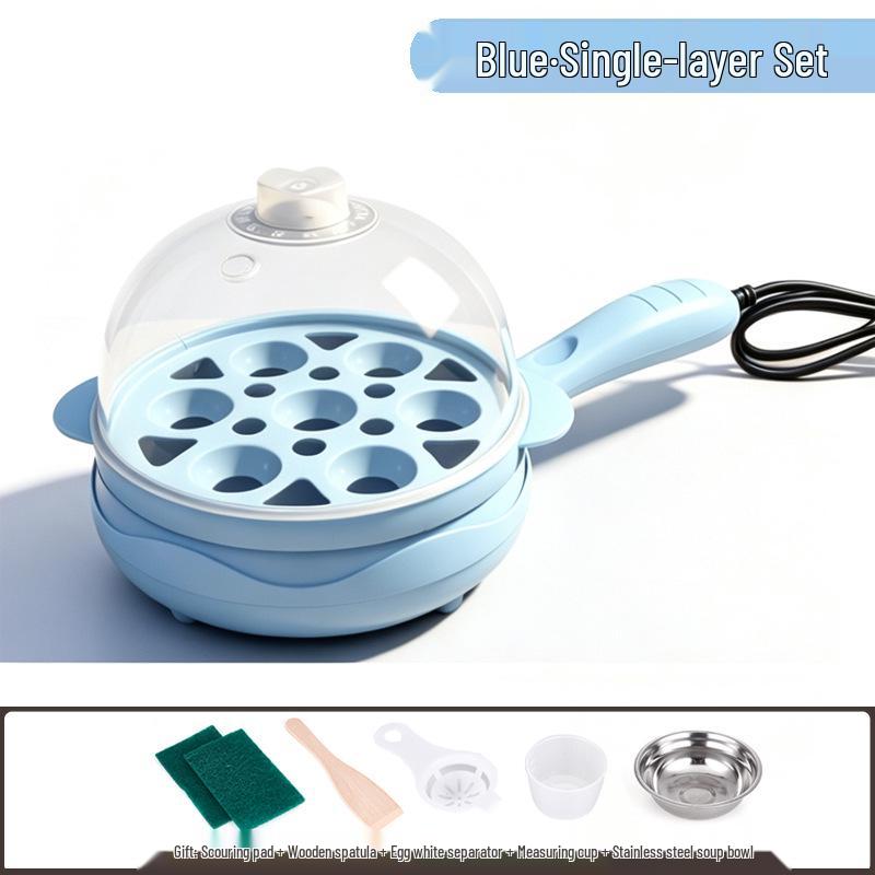 Canxiang Non-Stick Electric Frying Pan: Poached Eggs, Dumplings, Pot Stickers & Breakfast Cooker