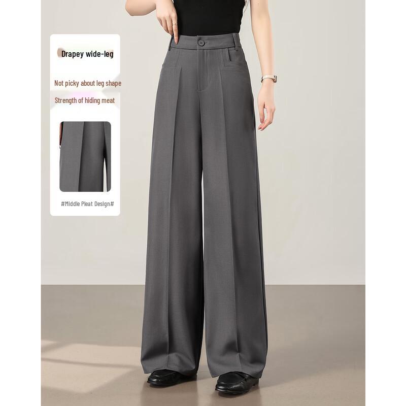 TERRE BLEUE Women s Casual Straight-Leg Suit Pants L