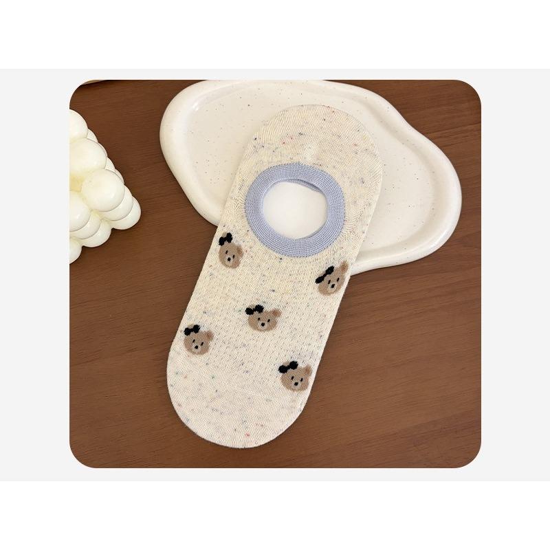 

Idea Socks - Children s Summer Lightweight Cute Cartoon Dog Animal Thin Toe Invisible Cotton Socks Anti-Slip Non-Slippery Boat Socks 1 pair