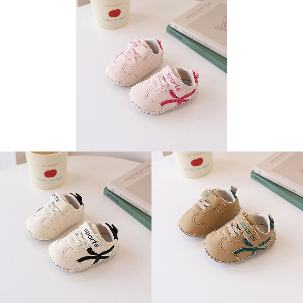 Baby Soft Sole Sneakers For Boys Girls With Magic Strap For Toddler Walkers