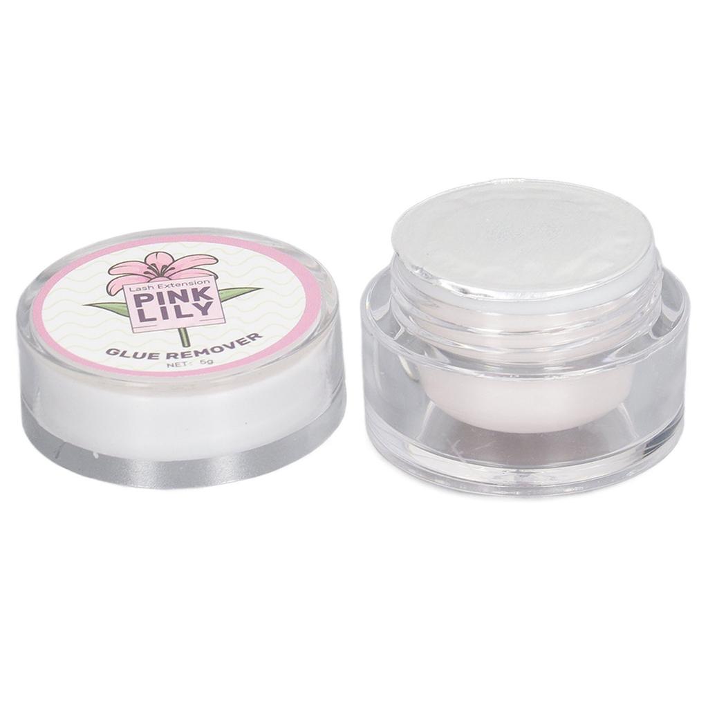 5g Wimpernentfernercreme Schnelle Falsche Wimpernentfernercreme für Wimpernverlängerungssalon Rosa