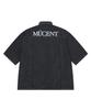 MUCENT Nerve Back Lettering Rolled-Up Denim Short Sleeve Shirt Unisex (2 Colors)