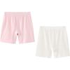 Minibala Girls' 2-Pack Cotton Blend Shorts