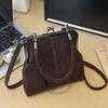 Popular In Russia Clip Handle Seashell Bag Casual Phe Purse, Retro Crossbody Bag, Fashi Commuter Shoulder Large Evening Bag