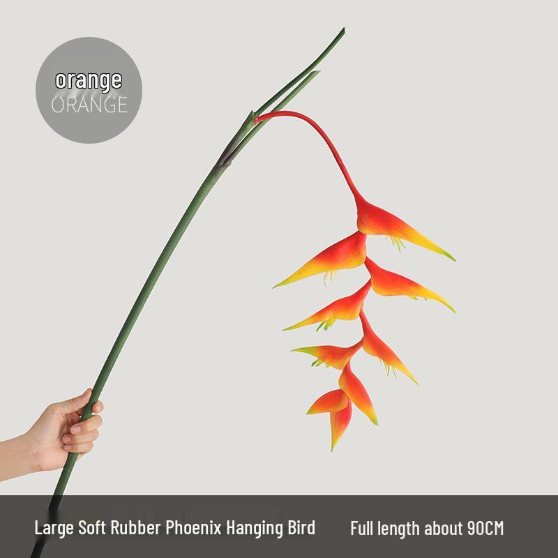 Premium Scorpion Tail Phoenix Bird of Paradise New Year Decorative Faux Flower Arrangement