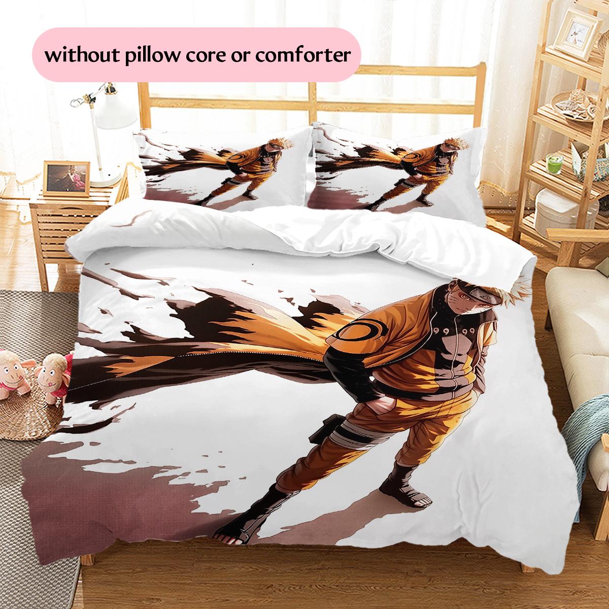 

Naruto Uzumaki Naruto Pattern Bedding Home Decoration Birthday Gift (1 * duvet cover + 2 * pillowcase, without core) 135x200cm
