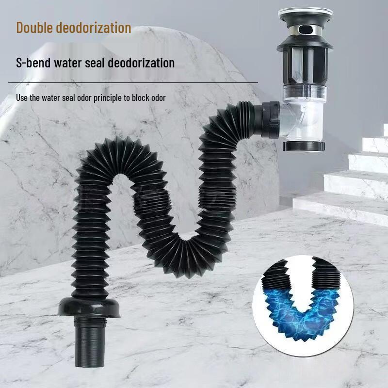 Yuhan Black Stainless Steel Sink Drainer with Flip Stopper