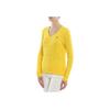 Polo Ralph Lauren Logo Embroidered V-Neck Pullover Long Sleeve Knit Sweater Women Sweater Yellow 211580008-057