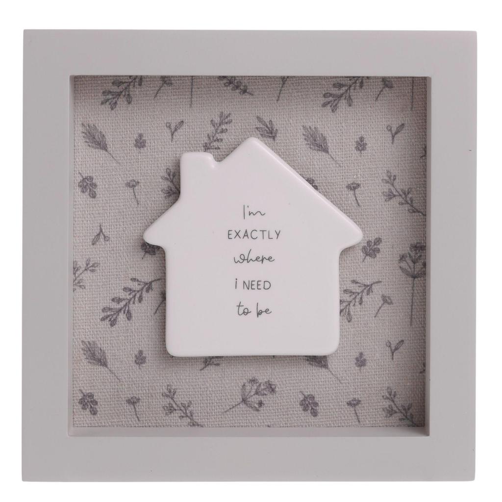 Celebrations Moments Where I Need To Be Home Framed Plaque