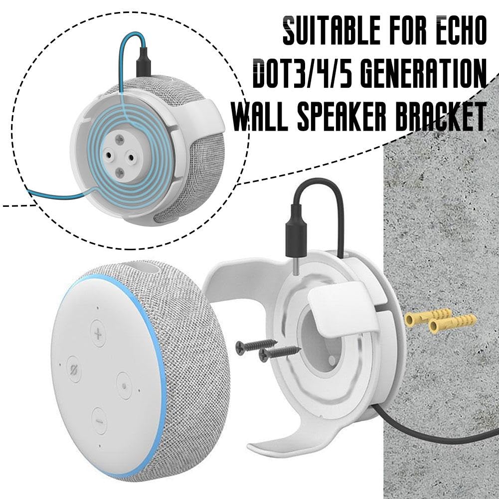 For Echo Dot 3/4/5 generation wall mount wall mount smart speaker stand white