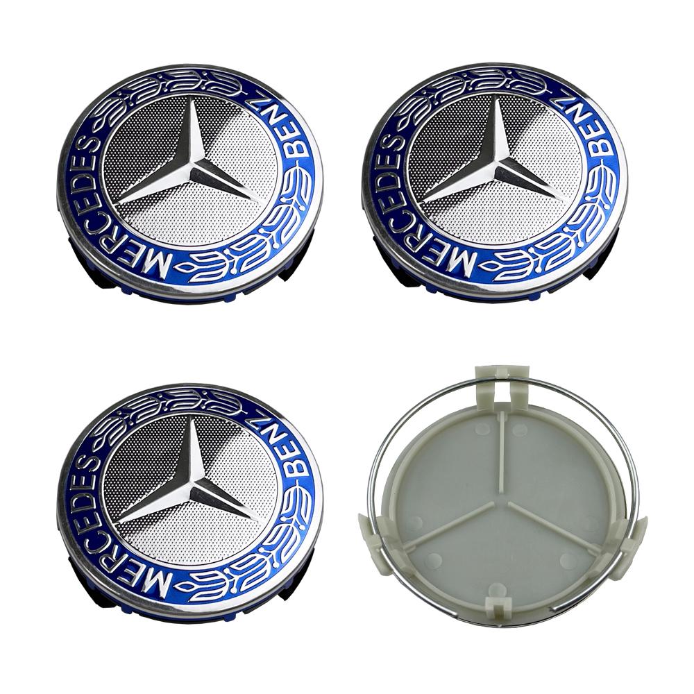 

4pcs 75mm Car Wheel Center Cap Hub Covers Badge Accessories Mercedes Benz AMG W210 W211 W176 W203 W204 W212 W205 CLA CLK GLA GLC