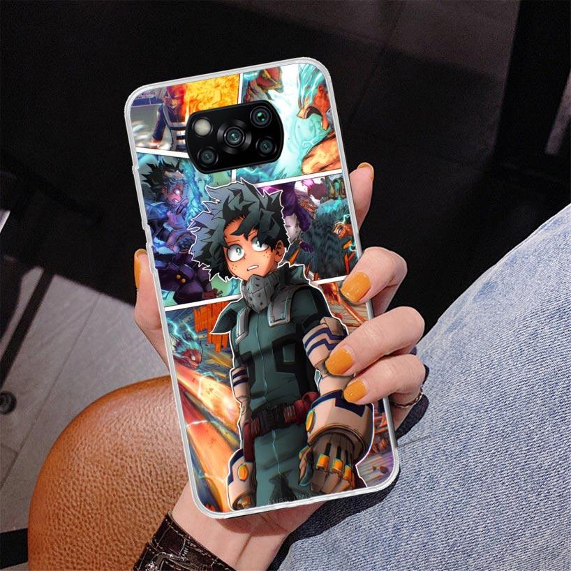 My Hero Izuku Deku Phone Case For Xiaomi Poco X7 X6 X5 Pro F7 Ultra Redmi 15C 15 13C 13 12C 12 10 10A 10C 9 9A 9C 9T Cover Poco