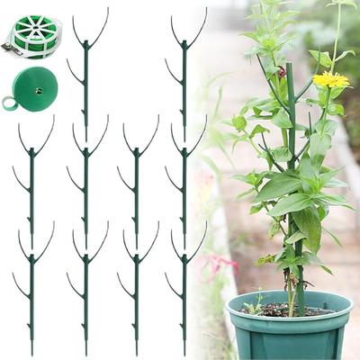 10 Pack Garden Plant Support Stakes Plant Support for Indoor Outdoor  Climbing Plants Holder Stick Moss Pole
