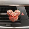 Car Perfume Mouse Air Conditioner Mouthpiece Fashion Classic Rhinestones