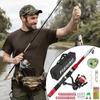 Fishing Rod And Reel Combo Telescopic Portable Fish Supplies Kit with Carrying Case for Boating Trolling Offshore