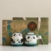 Guochao Merchandise Panda Cup Ceramic Cup Tea Coffee Cup Filter Cup Engraving Name Surname Cup