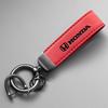 Leather Car Emblem Keychain Keyring Embossing Process For Honda Civic Accord Fit City Vezel CRV Odyssey Jazz Prelude Insight FN9