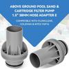 Quick Connection Pool Hose Adapter Leak Resistant Filter Pump Adapter for P6916 Sand Filter Pump
