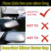 Side Wing Rearview Mirror Cover Cap For BMW 5 6 7 Series F01 F02 F03 F04 F06 F07 F10 F11 F12 F13 Carbon Black High Quality Types