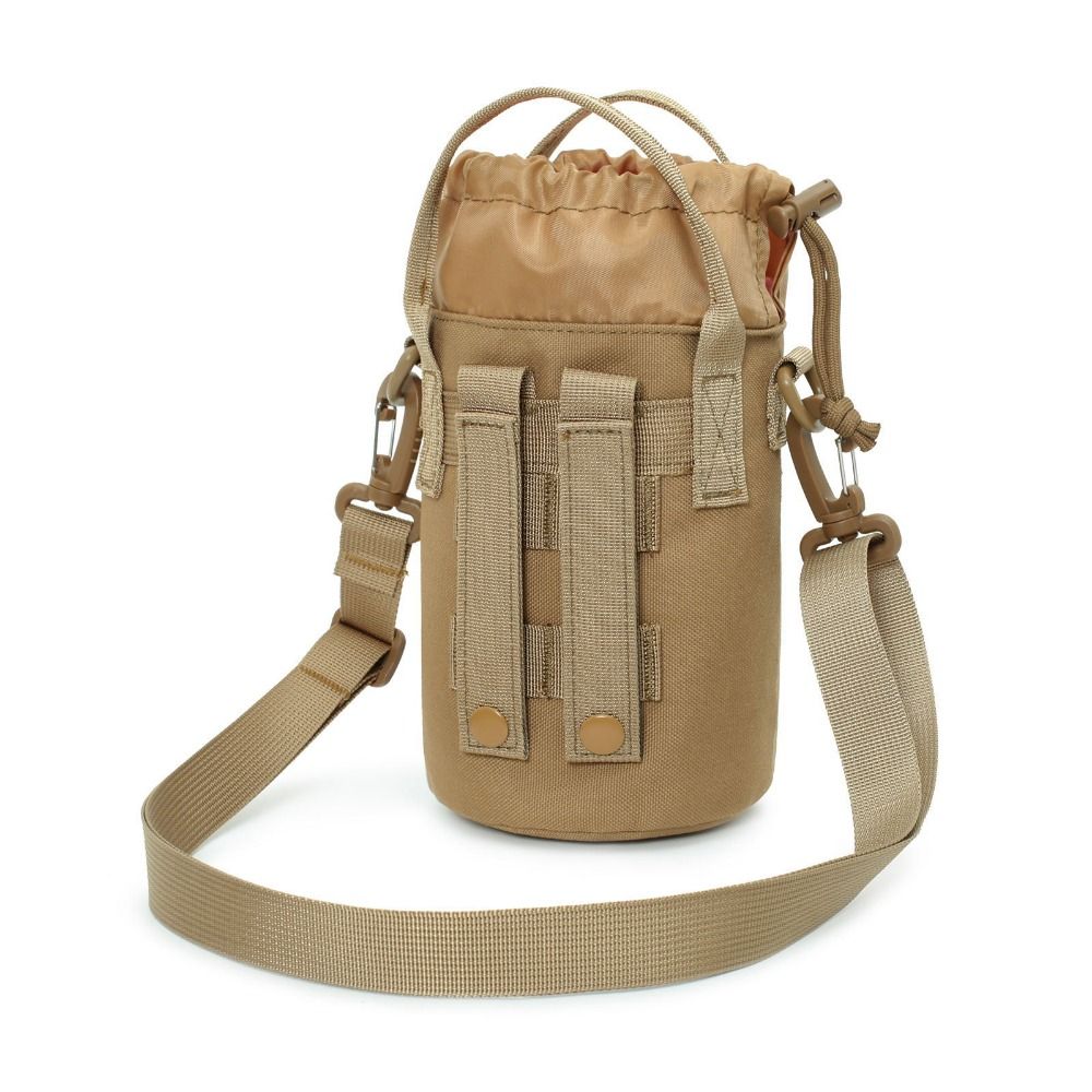 Shoulder Bag Molle Water Bottle Pouch Drawstring Kettle Carrier Bag Climbing