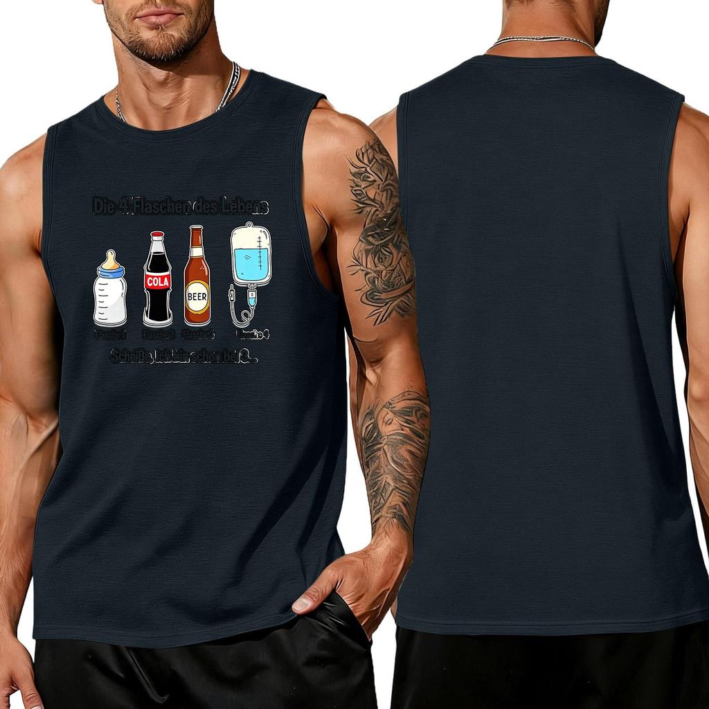 Men Sleeveless Tank Top Casual Summer Shirt Loose Fit Muscle Tee Breathable Lightweight Daily Wear