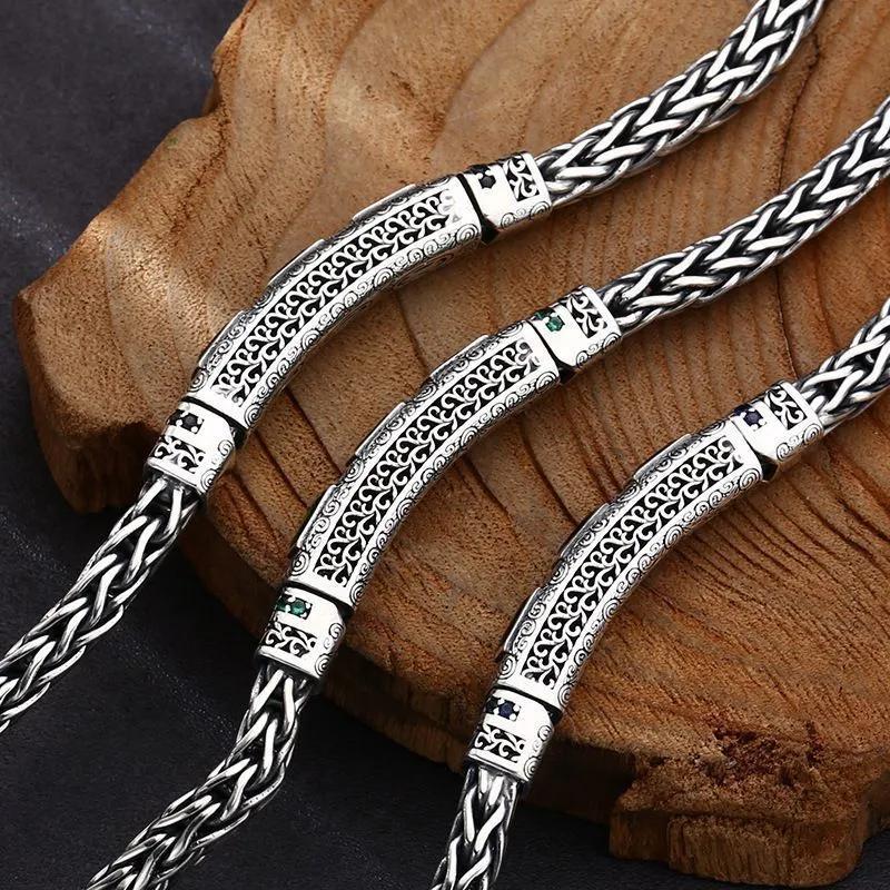 The New Zircon Long Brand Bracelet Is Domineering and Trendy, Retro and Distressed Bracelet Jewelry.