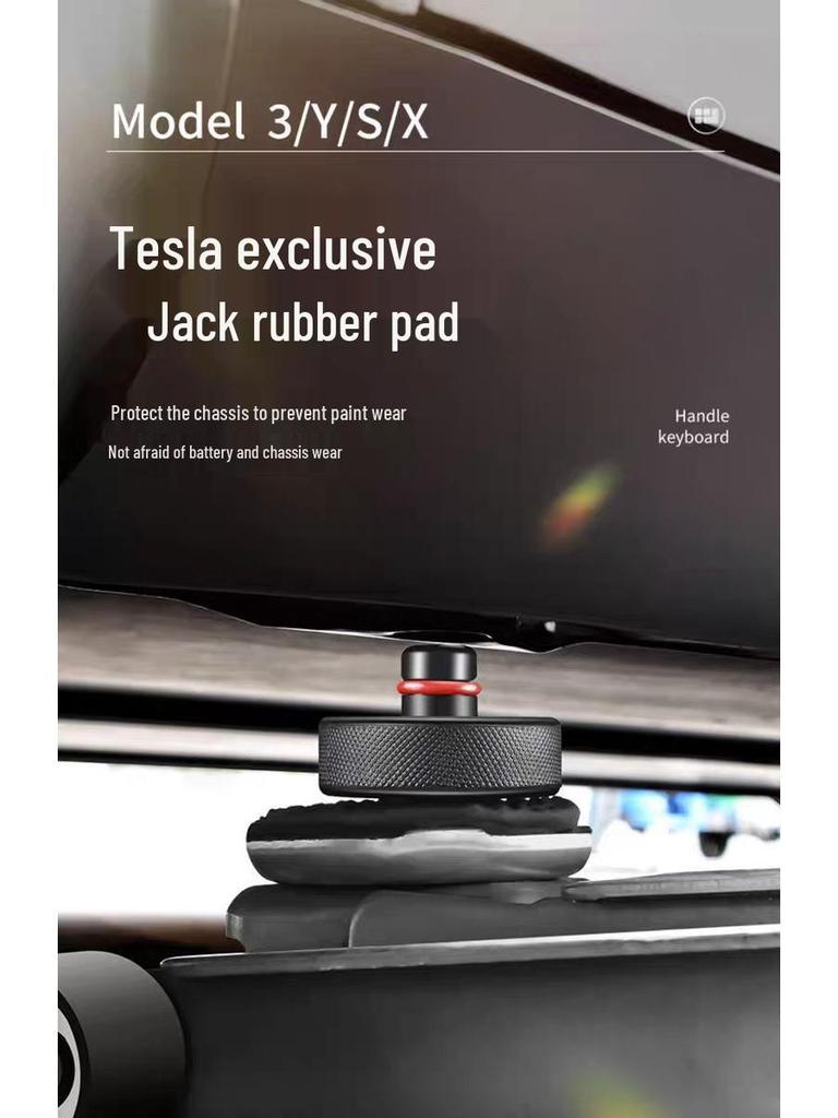 Almofada de Macaco de Borracha para Tesla Model 3/Y/X/S - Amortecedor de Absorção de Choque para Todas as Séries