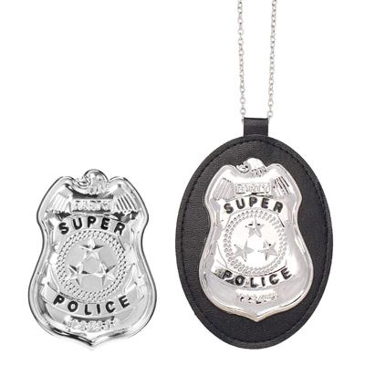 2 Piece Set Metal Sheriff Badges For Children Costume Dress Up Educational Role Play Toy Safe And Iron Design