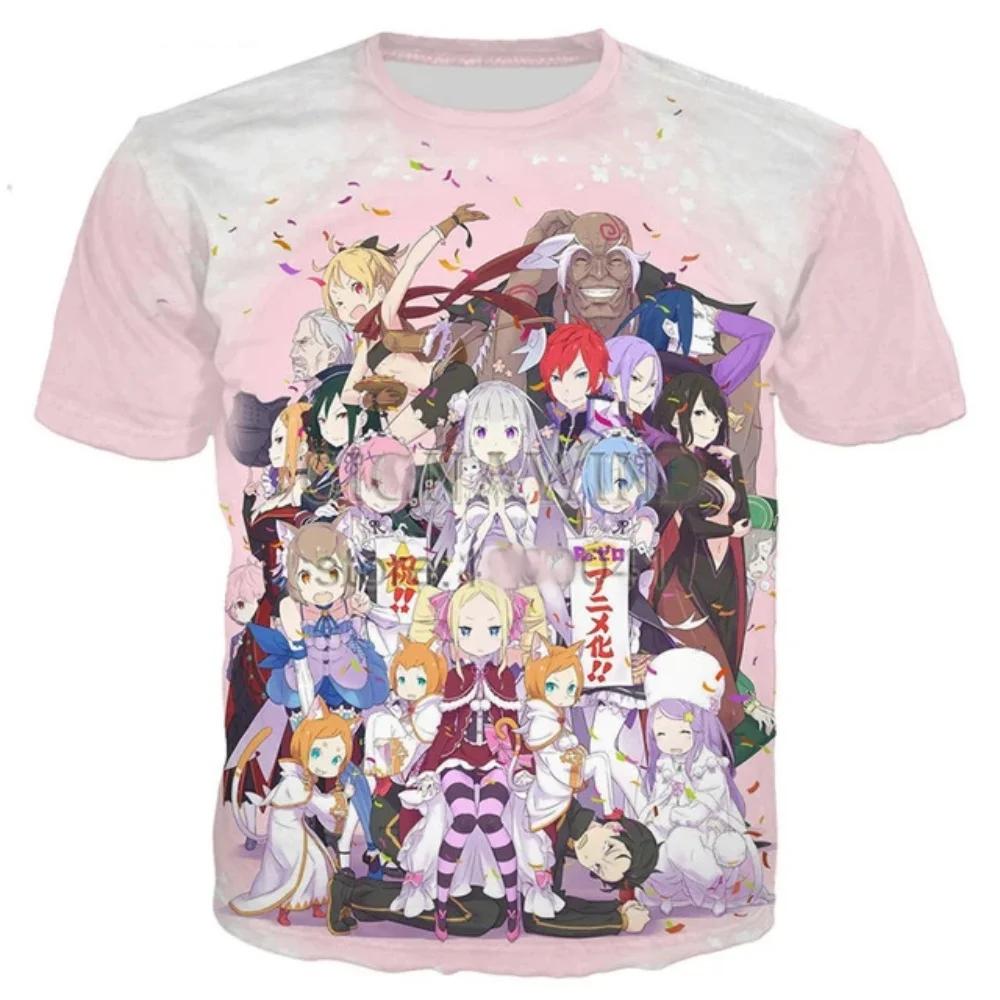 New T Shirt Men_women Anime Girl 3D Printed T-shirts Casual Harajuku Style Tshirt Streetwear Tops Oversized Clothing