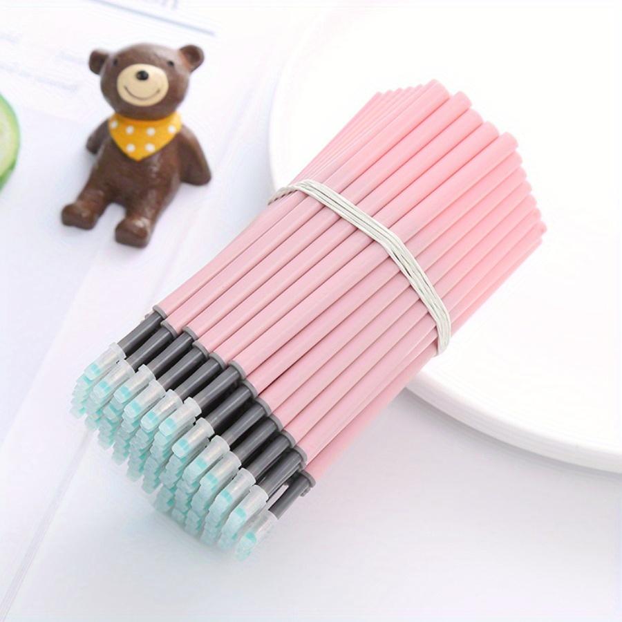 100pcs 0.5mm Vivid Morandi Black Scalable K35Pen Core Lagre Capacity Replaceable Core Press Style Pen Student Essential Office Supplies Back School