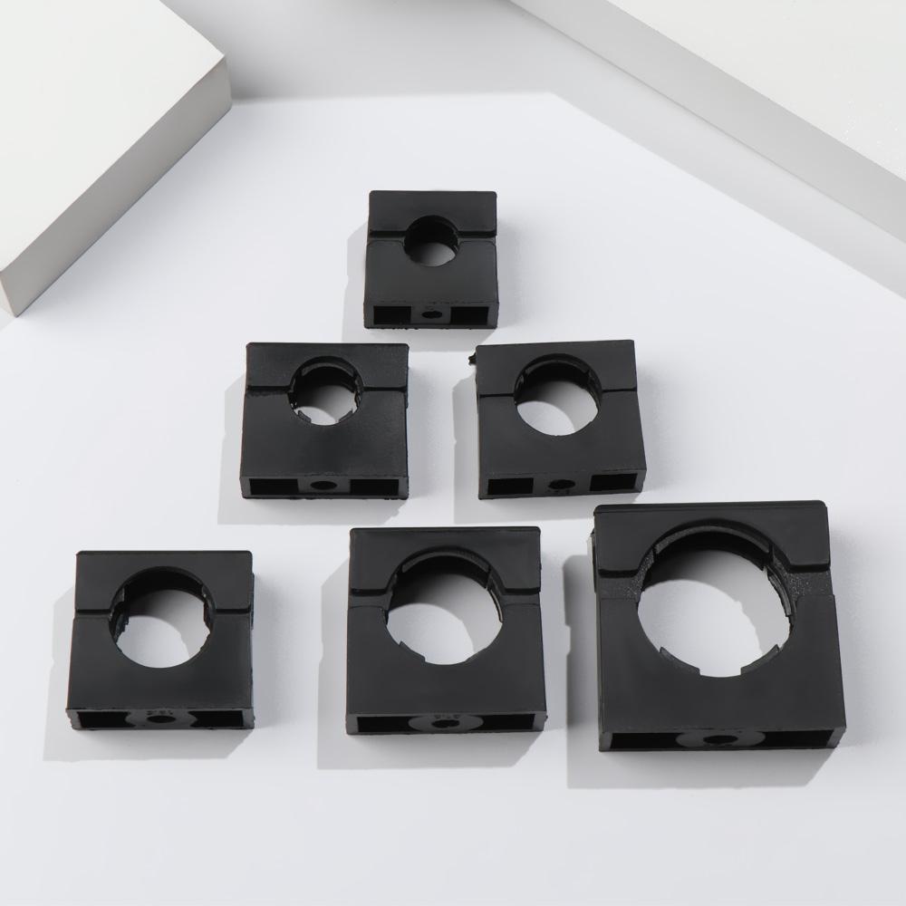 5Pcs 10-28mm PVC Pipe Clamps Wire Cable Fixing Holder Organizer Water Pipe Support Bellows Hose Hoop Buckle Electrical Fittings