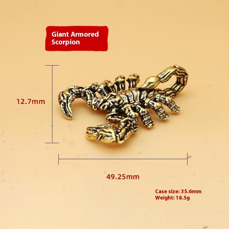 1 Piece Funny Ant Scorpion Crafts Solid Brass Insect Beetles Figurines Collection Desktop Small Ornament Home Decoration 2026