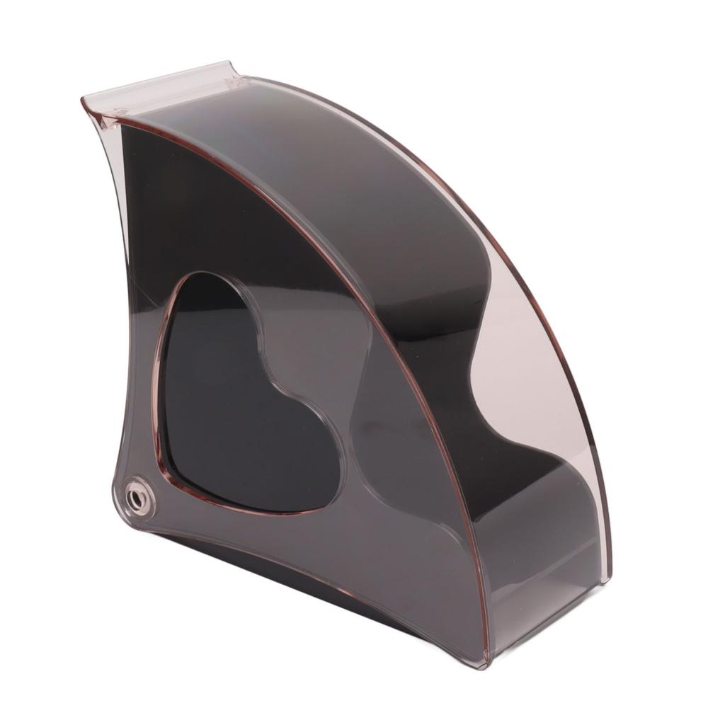 Coffee Filter Holder Storage Coffee Filter Paper Dispenser Rack with Dustproof Cover for Cafe Office Black