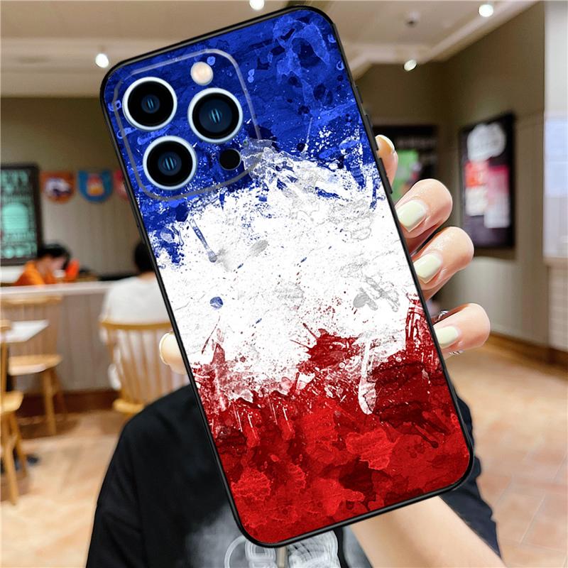 France Flag Case For iPhone 17 15 14 13 12 11 16 Pro Max Mini Plus 16e 17 Air Bumper Cover Accessories