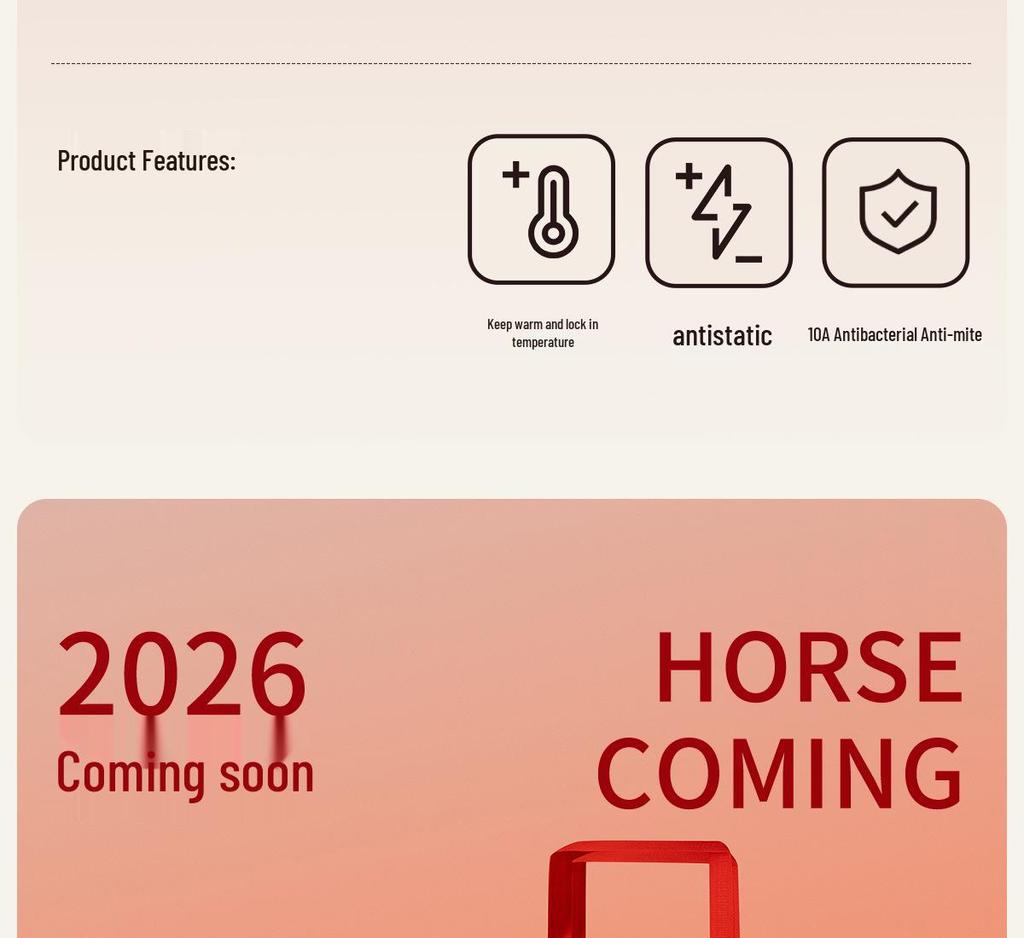Year of the Horse Red Autumn Cotton Underwear Set for Men & Women - Thin, Warm, Middle-aged & Elderly