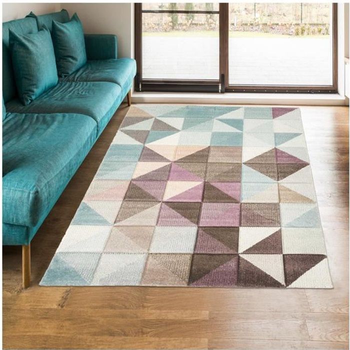 Tapis design - 40x60 cm - MARIX Gris - Polypropylène - UN AMOUR DE TAPIS