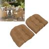 2pcs Outdoor Chair Cushions Tufted Patio Furniture Cushions Thick Outdoor St Cushion U Shaped Chair Pads 18.9x18.9in