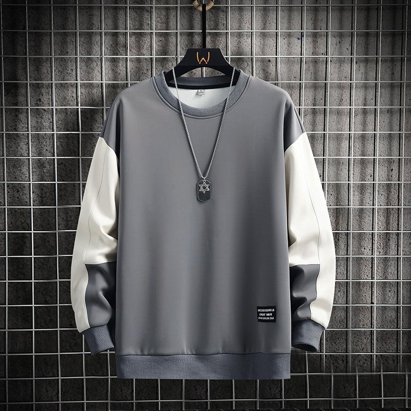 Spring and Autumn New Men's Sweater Casual Versatile Youth Handsome Pullover Round Neck Long Sleeves