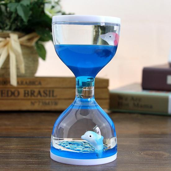 Timer Toy Exquisite Leak-Proof Joyful Moving Drip Oil Hourglass Model for Desktop