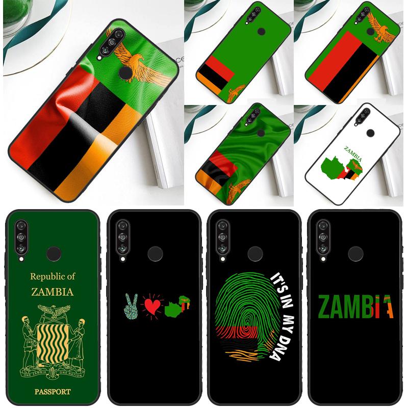 Sambia Flagge Für Huawei Nova 12s 12i 11i 5T 9 10 SE Y91 Y90 Y60 Y70 Y72 Y61 P60 Pro P20 P40 P30 Lite Hülle