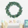 Christmas Welcome Santa Claus Wreath Stickers Christmas Home Door Window Decals KTY